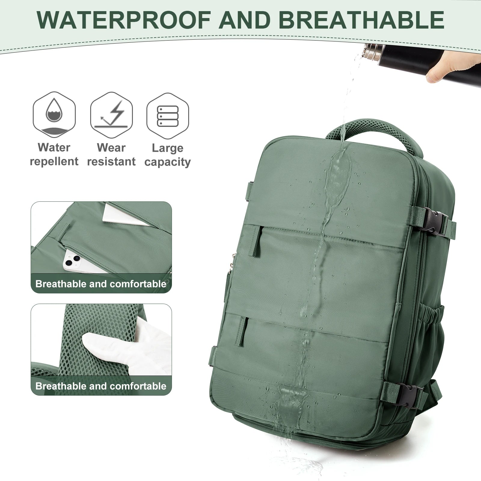 Ryanair Backpack 40X20X25 Cabin Bag Travel Backpack for Men Women Hand Luggage Leisure Laptop Backpack Mochila Para Viaje Cabina