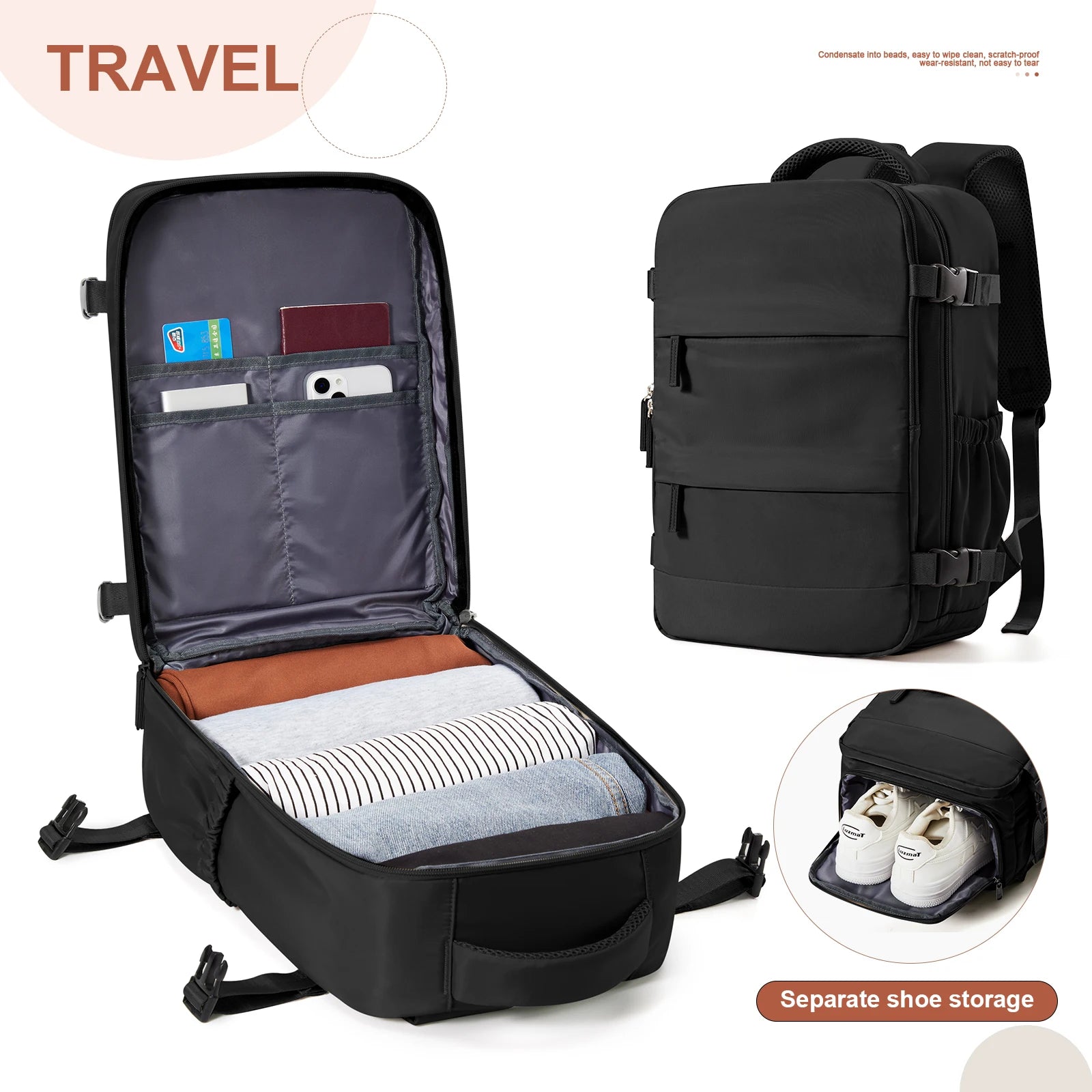 Ryanair Backpack 40X20X25 Cabin Bag Travel Backpack for Men Women Hand Luggage Leisure Laptop Backpack Mochila Para Viaje Cabina